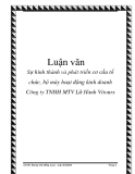 Luận văn: Sự hình thành và phát triển cơ cấu tổ chức, bộ máy hoạt động kinh doanh Công ty TNHH MTV Lữ Hành Vitours