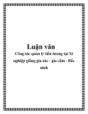 Luận văn: Công tác quản lý tiền lương tại Xí nghiệp giống gia súc - gia cầm - Bắc ninh