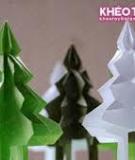 Gấp cây thông Noel phong cách Origami dễ làm mà đẹp