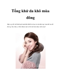 Tống khứ da khô mùa đông