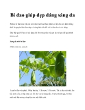 Bí đao giúp đẹp dáng sáng da