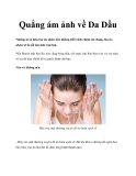 Quẳng ám ảnh về da dầu