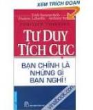 TƯ DUY TÍCH CỰC – ĐỘNG LỰC SỐNG LÀNH MẠNH, HIỆU QUẢ