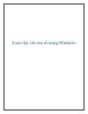 Làm việc với cửa sổ Windows