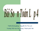 Bài soạn toán lớp 4 - Tìm phân số của một số