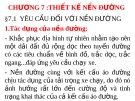 Chương 7: Thiết kế nền đường