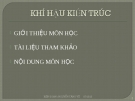 KHÍ HẬU KIẾN TRÚC - NGUYỄN TĂNG VŨ