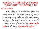 Chương 9: Thiết kế quy hoạch thoát nước cho đường ô tô