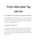 Tuyệt chiêu giảm 7kg nhờ táo