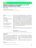 báo cáo khoa hoc : Inhibition mechanism of human galectin-7 by a novel galactose-benzylphosphate inhibitor