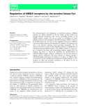 báo cáo khoa hoc : Regulation of NMDA receptors by the tyrosine kinase Fyn