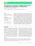 báo cáo khoa hoc : Dysregulated Src upregulation of NMDA receptor activity: a common link in chronic pain and schizophrenia