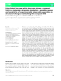 báo cáo khoa hoc : Ester-linked hen egg white lysozyme shows a compact fold in a molecular dynamics simulation – possible causes and sensitivity of experimentally observable quantities to structural changes maintaining this compact fold