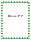 Bài giảng về PHP tiếng việt