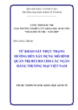 Luận văn:  TỪ KHẢO SÁT THỰC TRẠNG HƯỚNG ĐẾN XÂY DỰNG MÔ HÌNH QUẢN TRỊ RỦI RO CHO CÁC NGÂN HÀNG THƯƠNG MẠI VIỆT NAM