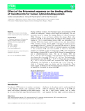 Báo cáo khoa hoc : Effect of the N-terminal sequence on the binding afﬁnity of transthyretin for human retinol-binding protein