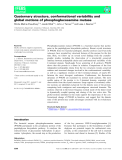 Báo cáo khoa hoc : Quaternary structure, conformational variability and global motions of phosphoglucosamine mutase