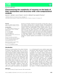 Báo cáo khoa hoc :  Characterizing the complexity of enzymes on the basis of their mechanisms and structures with a bio-computational analysis