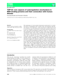 Báo cáo khoa hoc : TDP-43: new aspects of autoregulation mechanisms in RNA binding proteins and their connection with human disease