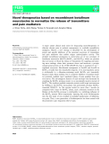 Báo cáo khoa hoc : Novel therapeutics based on recombinant botulinum neurotoxins to normalize the release of transmitters and pain mediators