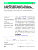 Báo cáo khoa hoc:  Is rat an appropriate animal model to study the involvement of D-serine catabolism in schizophrenia? insights from characterization of D-amino acid oxidase