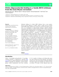 Báo cáo khoa hoc : Chitin oligosaccharide binding to a family GH19 chitinase from the moss Bryum coronatum