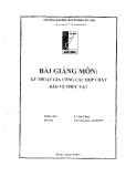 Bài giảng kỹ thuật gia công các hợp chất bảo vệ thực vật