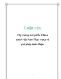 Luận văn: Thị trường trái phiếu Chính phủ ở Việt Nam -Thực trạng và giải pháp hoàn thiện