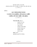 Tiểu luận: QUÁ TRÌNH HÌNH THÀNH VÀ PHÂN TÍCH ĐƯỜNG LỐI KHÁNG CHIẾN  CHỐNG MỸ CỨU NƯỚC CỦA ĐẢNG