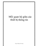 Mối quan hệ giữa các thiết bị thông tin.