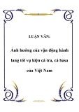 LUẬN VĂN:  Ảnh hưởng của vận động hành lang tới vụ kiện cá tra, cá basa của Việt Nam