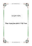 LUẬN VĂN:Thực trạng lạm phát ở Việt Nam 