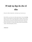 10 mặt nạ đẹp da cho cô dâu