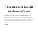 4 liệu pháp tẩy tế bào chết tại nhà cực hiệu quả