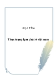 Tiểu luận tốt nghiệp: Thực trạng lạm phát ở việt nam 