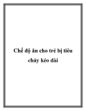 Chế độ ăn cho trẻ bị tiêu chảy kéo dài
