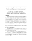 Báo cáo " Nghiên cứu đặc điểm địa hóa môi trường trầm tích tầng mặt vùng biển Phan Thiết - Hồ Tràm phục vụ sử dụng bền vững tài nguyên thiên nhiên"