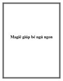 Magiê giúp bé ngủ ngon