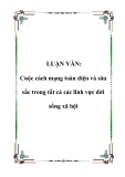 LUẬN VĂN: Cuộc cách mạng toàn diện và sâu sắc trong tất cả các lĩnh vực đời sống xã hội