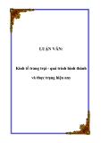 LUẬN VĂN:  Kinh tế trang trại - quá trình hình thành và thực trạng hiện nay