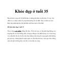 Khỏe đẹp ở tuổi 35