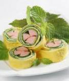 Xúc xích cuộn kiểu sushi