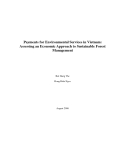 Payments For Environmental Services In Vietnam: Assessing An Economic Approach To Sustainable Forest Management