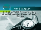 Đề tài: Chi Trả Dịch Vụ Môi Trường ở Việt Nam : Đánh giá phương pháp tiếp cận quản lý rừng bền vững
