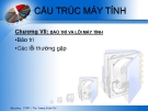 CẤU TRÚC MÁY TÍNH. Chương 5 - Bảo trì và lỗi máy tính