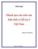 Đề tài: Thành tựu của sinh sản hữu tính có hỗ trợ ở Việt Nam