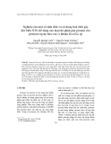 Báo cáo " Nghiên cứu một số tính chất và sử dụng hoá chất gây đột biến NTG để nâng cao hoạt độ phân giải protein của protease ngoại bào của vi khuẩn Bacillus sp "
