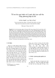 Báo cáo " Tối ưu hóa quá trình xử lý nước thải sản xuất bia bằng phương pháp kị khí "