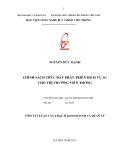 TIỂU LUẬN:CHÍNH SÁCH THÚC ĐẨY PHÁT TRIỂN DỊCH VỤ 3G CHO THỊ TRƯỜNG VIỄN THÔNG