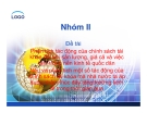 Đề tài: Phân tích tác động của chính sách tài khóa đối với sản lượng, giá cả và việc làm trong nền kinh tế quốc dân - Nêu và phân tích một số tác động của chính sách tài khóa mà nhà nước ta áp dụng nhằm thúc đẩy tăng trưởng kinh tế trong thời gian qua